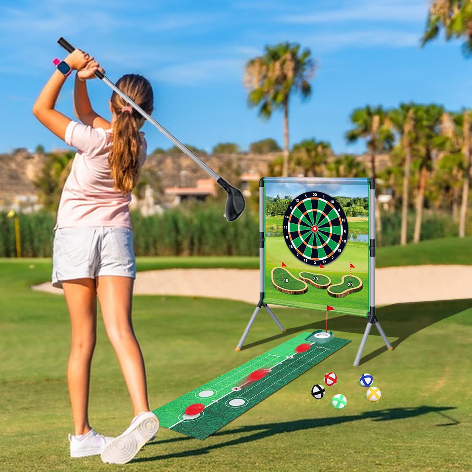 Golfowa Gra Na Podwórko Mata Do Puttowania Zestaw Gier Akcesoria Golfowe