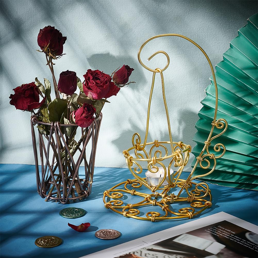 PH PandaHall 164ft 10 Colors Aluminum Wire, 9 Guage 3mm Craft Wire Flexible Floral Colored Jewely Beading Wires for DIY Jewelry Craft Making Wrapping Sculpturing, 10 Rolls/Set - Image 5