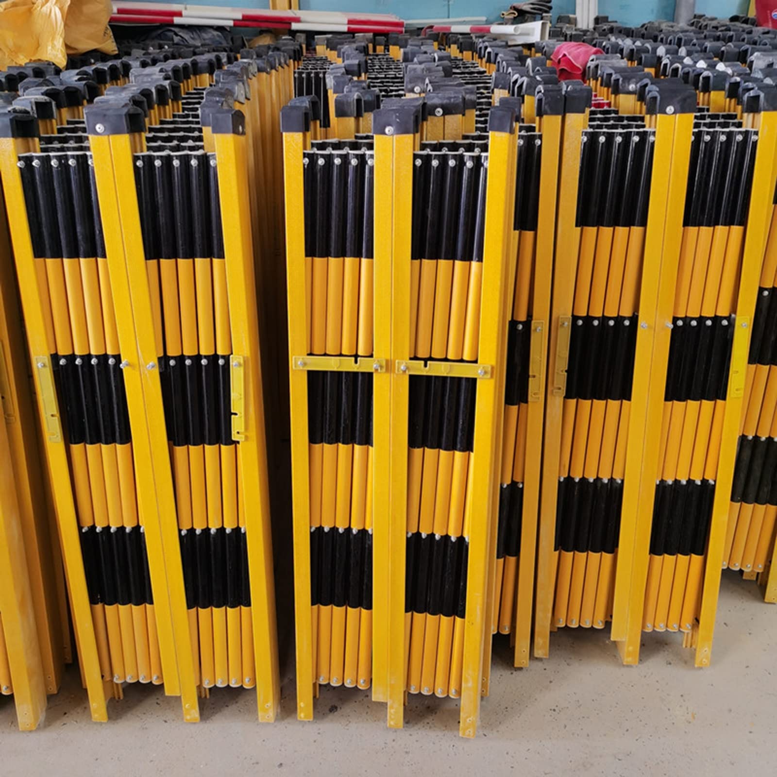 Barrera de tráfico Extensible, Barrera de Seguridad con Ruedas, Valla de t