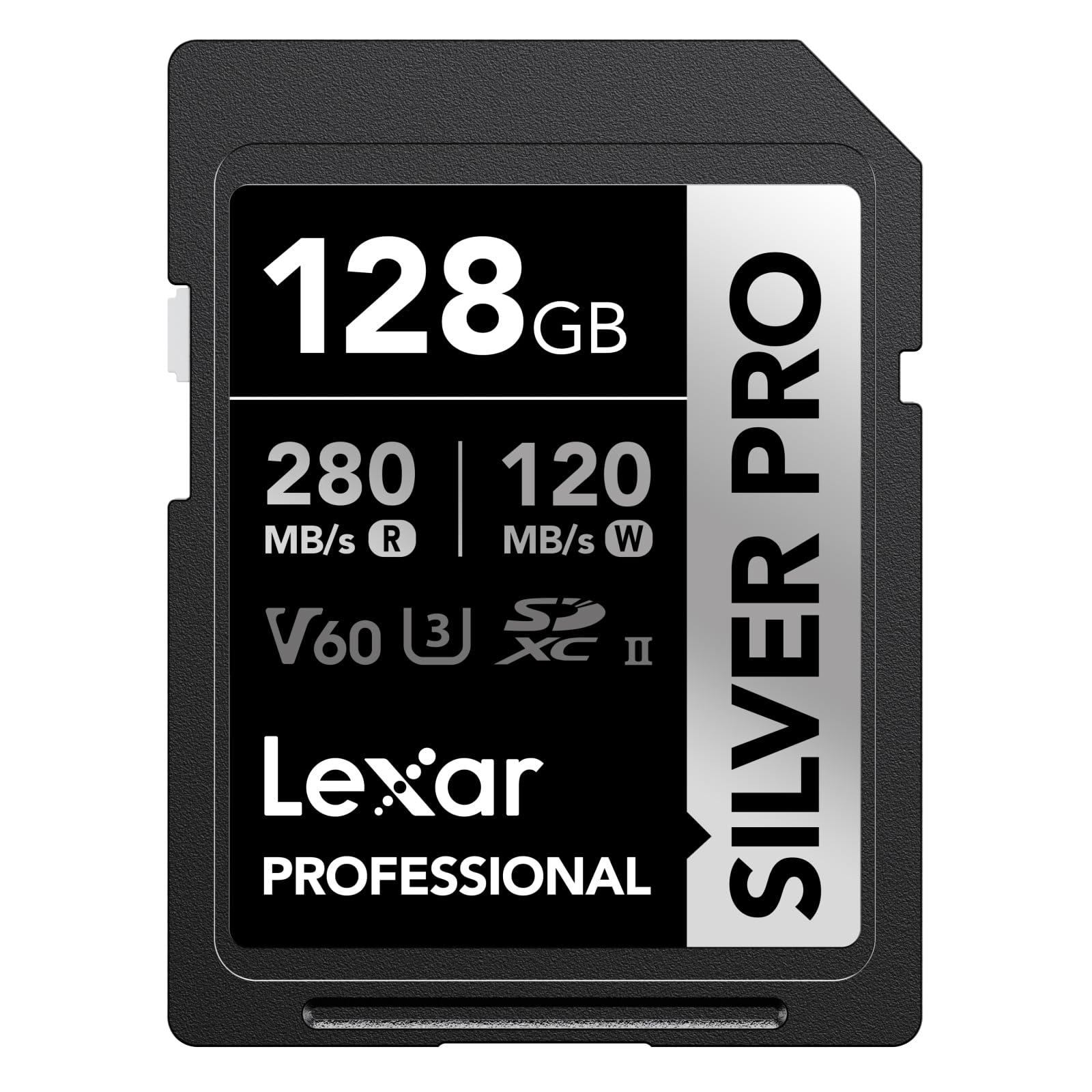 Lexar Professional SDXC 128GB SILVER PRO UHS-II V60 最大読取280MB/s 最大書込120MB/s 国内正規品 国内サポート可