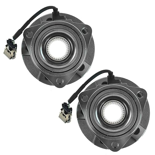 Miniatura 850 de TRQ Juego de 2 rodamientos de rueda delantera y conjunto de cubo compatible con Ford Mustang 2005-2007 2005-2014