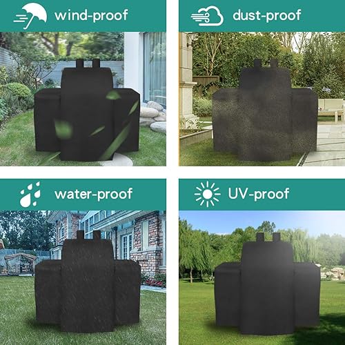 Miniatura 4 de Stanbroil Cubierta de parrilla de 52 pulgadas para parrilla de gas Char-Griller 3055 de 3 quemadores Pro 3001 y 3000, cubierta de parrilla