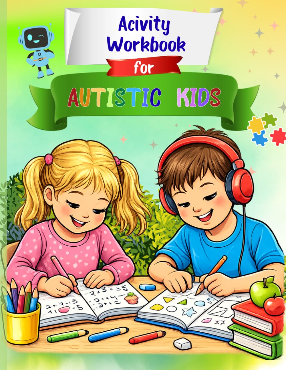 Autism Activity Workbook for Kids: 80 Fun and Simple Worksheets: Matching, Counting, Mazes, Tracing and Connect the Dots