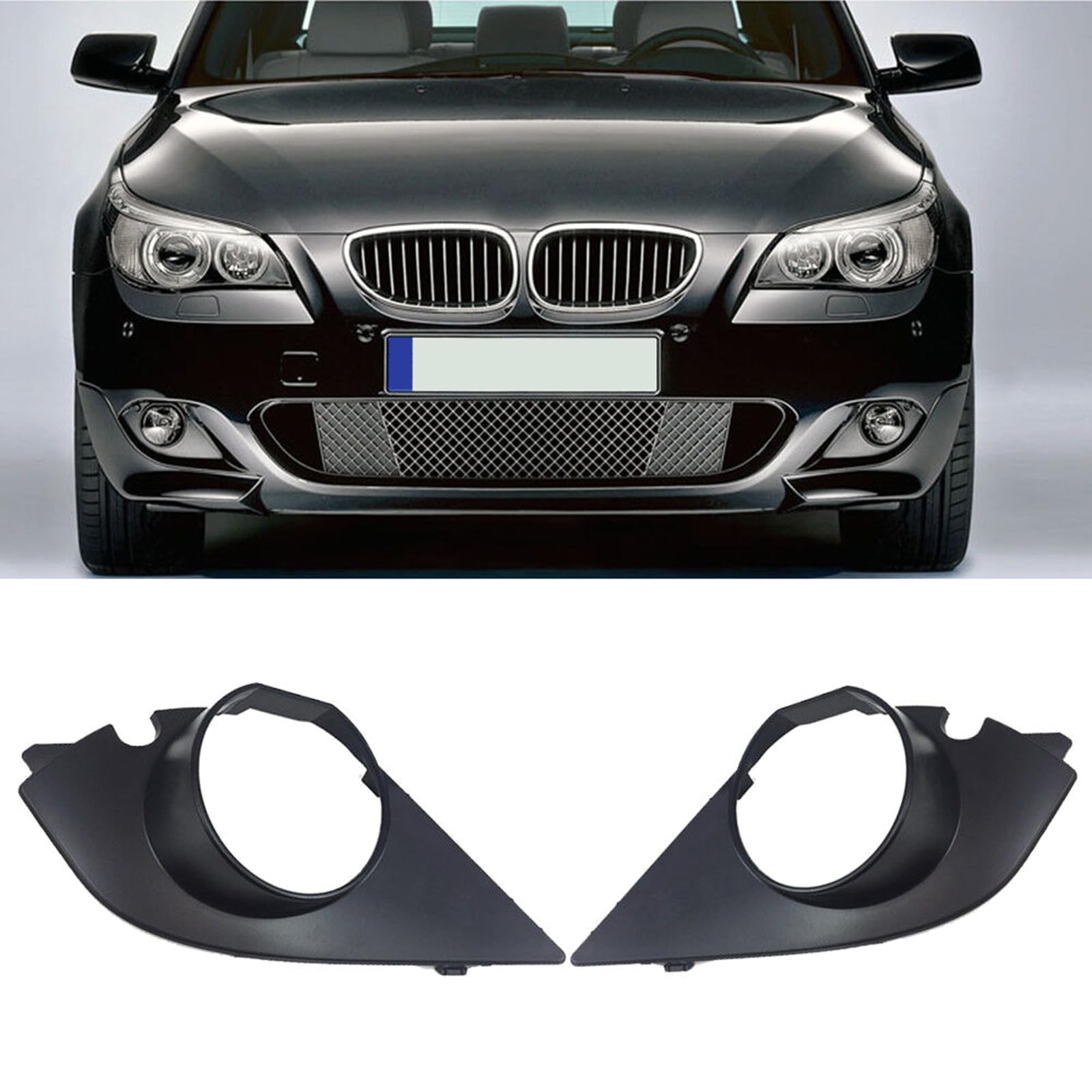 Cache Antibrouillard Pour BMW 5 Série E60 E61 2003-2010 - Pour Phare 5 Pouces - Côté Gauche Référence 51117896603
