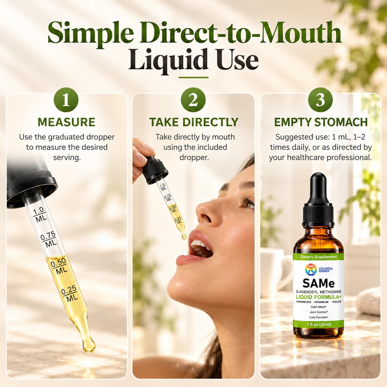 7c SAM-e Liquid Supplement, 200mg Per Serving, 1 Fl Oz, 30-Day Supply — Amazon image 6