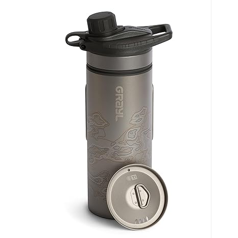 GRAYL GeoPress Titanium 24 oz Water Purifier Bottle