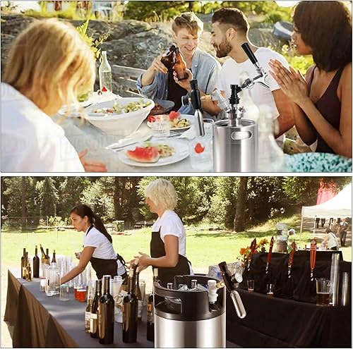 Miniatura 12 de MRbrew 2 pares de postes de barril de bloqueo de bola, acero inoxidable 304 Homebrew 19/32 pulgadas -18 Co2 gas kegerator cerveza líquida Cornelius