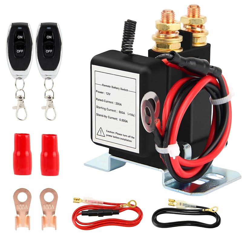 Interruptor Desconectador de Bateria 500 A JESTMOTOR com Controle Remoto 12 V – Kit com 2 Controles