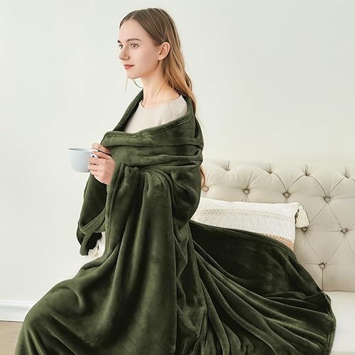 Miniatura 338 de BEDELITE Fleece Blanket White Throw Blanket for Couch & Bed, Luxury Plush Cozy Fuzzy Blanket 50" x 60", Super Soft Warm Lightweight Throw Blanket