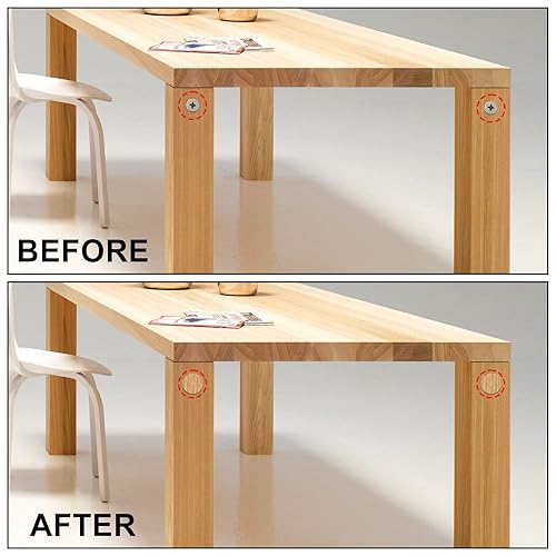 Miniatura 6 de 216 calcomanías para tapas de tornillos, autoadhesivas, para agujeros de tornillos, a prueba de polvo, para armarios de muebles, 0.83 pulgadas de