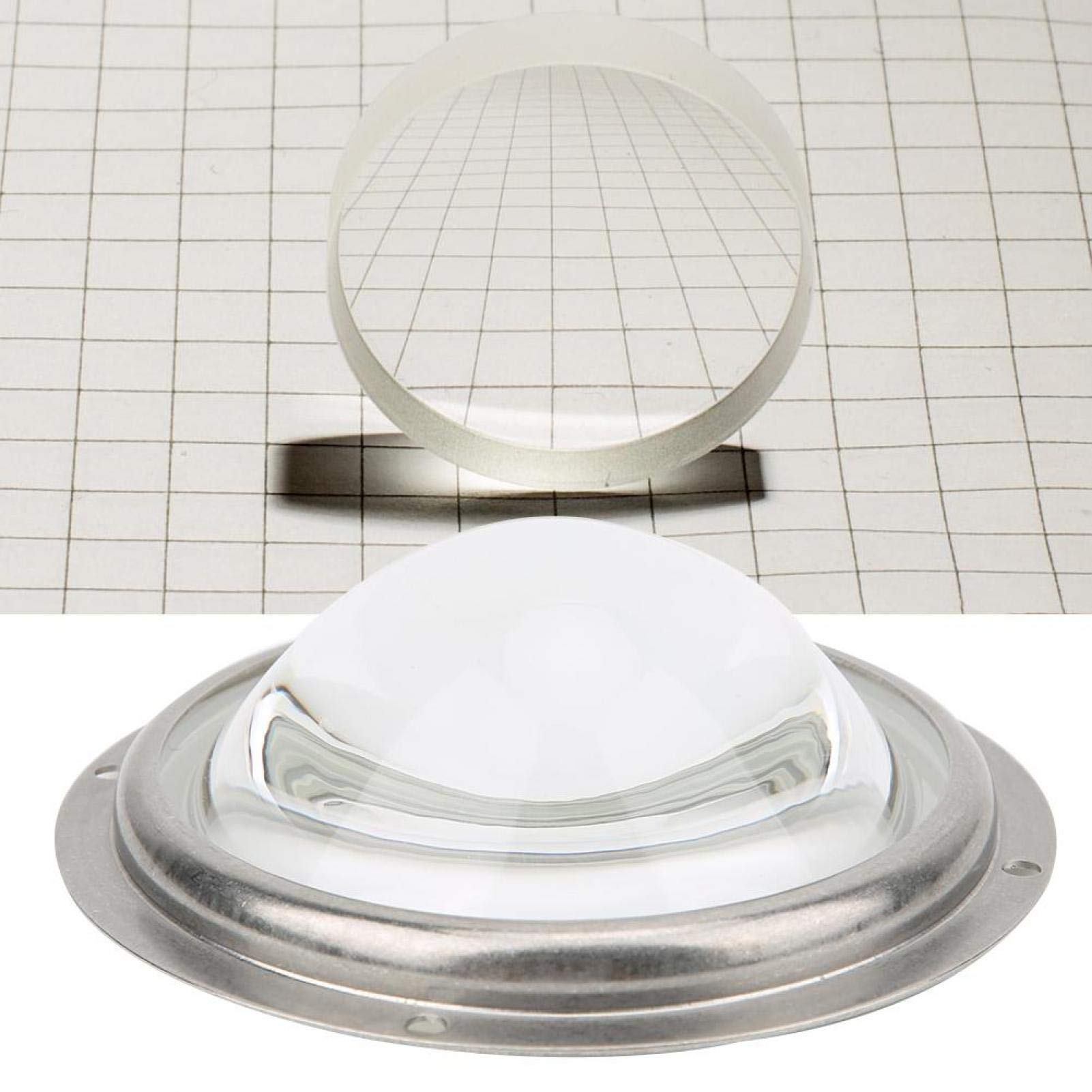 Condensateur LED Plano Convexe Lentille en Verre 100mm avec Support Fixe pour LED de 20W à 200W
