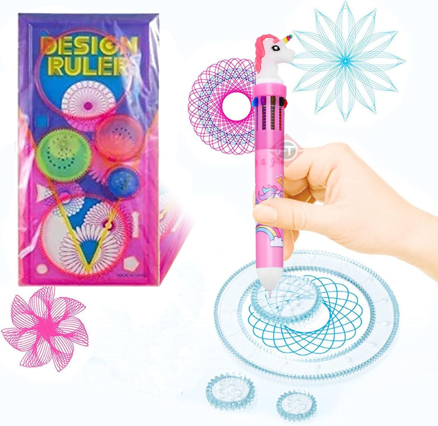 Firstly Unicorns Multicolor Pen Art Spirograph Set | Creative Kit for Kids 1 Unicorn Pen,1 Spiral Art Stencils for Children 3 4 5 6 7 8 Year-Old (B0CKP8GL1B) Amazon Price History, Amazon Price Tracker