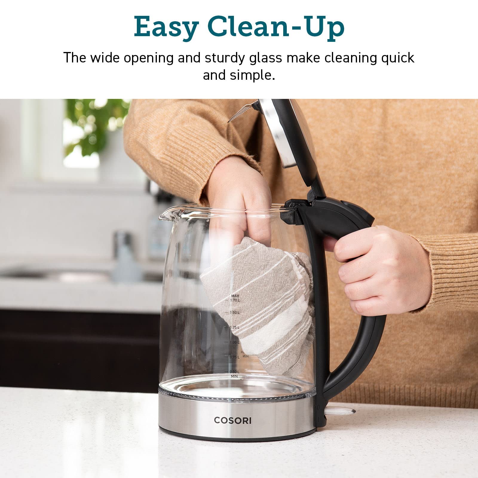 Buy COSORI Electric Kettle for Boiling Water, Stainless Steel Filter