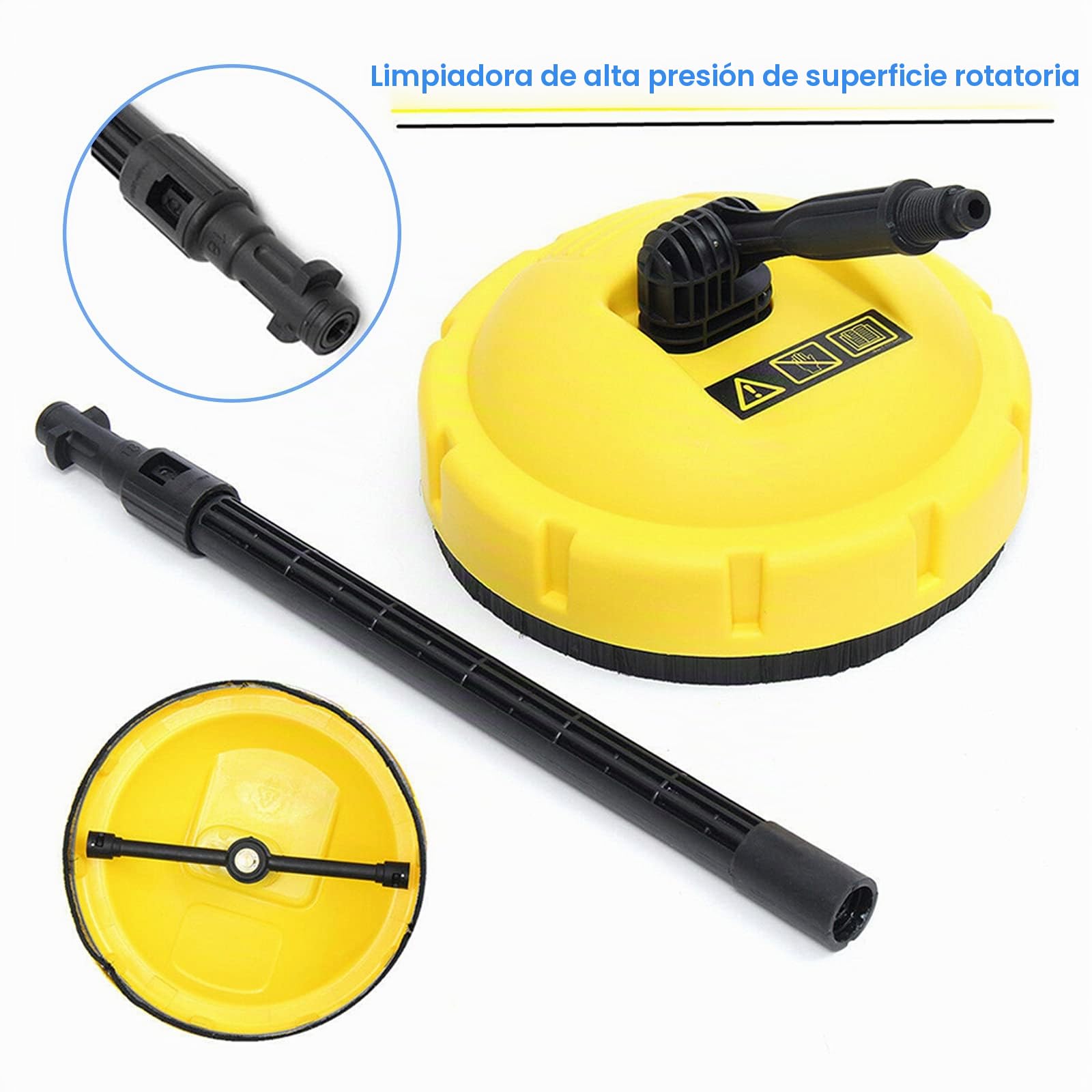 Cepillo rotativo para Karcher K, limpiador de pared de cubierta, limpiador de alta presión para Karcher serie K (K2, K3, K4, K5, K6, K7)