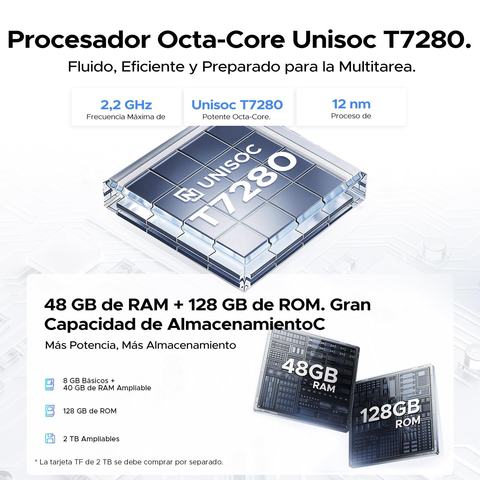 P12 Tablet Android 16, Tablet 12 pulgadas, 48GB RAM+128GB ROM/2 TB TF, IPS 2,4K, Pantalla 120 Hz, 10000mAh/18W, T7280 Octa-core, 8MP+13MP, WiFi 5G, Gemini AI, Face ID, GPS, Tableta con Teclado, Negro