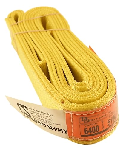 Miniatura 1 de DD Sling. Correa de 2 capas para levantamiento, de red de nylon, de doble ojal. Muy resistente (900 tejidos).Capacidad de carga vertical,