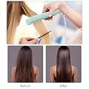 2 in 1 Mini Hair Straightener, Short Hair Straightener, For All Hair Types, Short Hair, Bangs, Male Beard (Green) gallery image