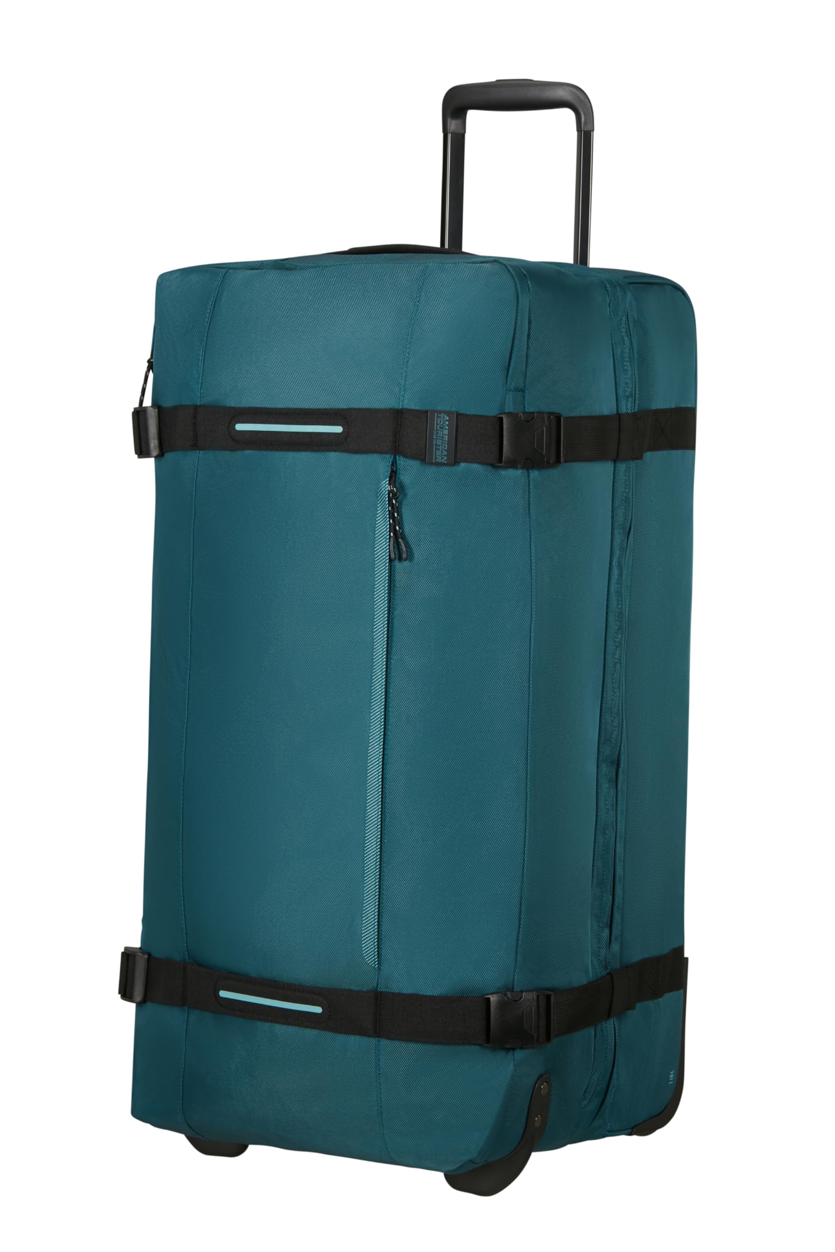 American Tourister Urban Track - Borsa da viaggio con 2 rotelle, 78.5 cm, Borsone leggero L con 2 scomparti e lucchetto TSA, 116 L, Perfetto per lunghi viaggi - Blu (Totally Teal)