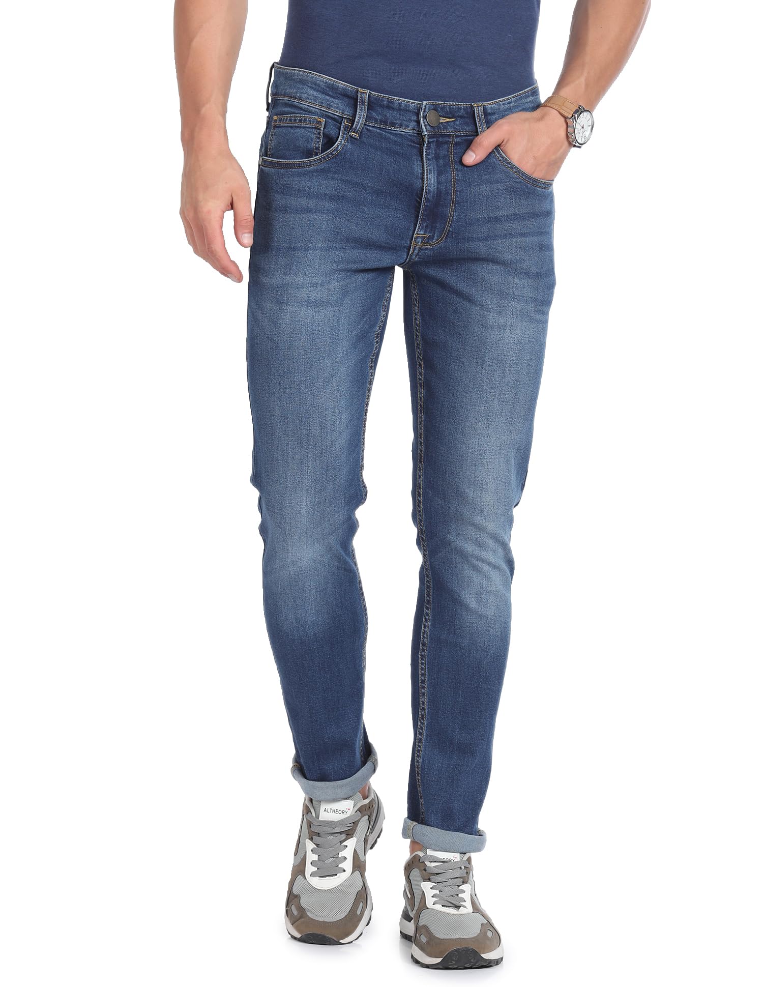 arvind AD Skinny Fit Mid Rise Jeans-picture-36