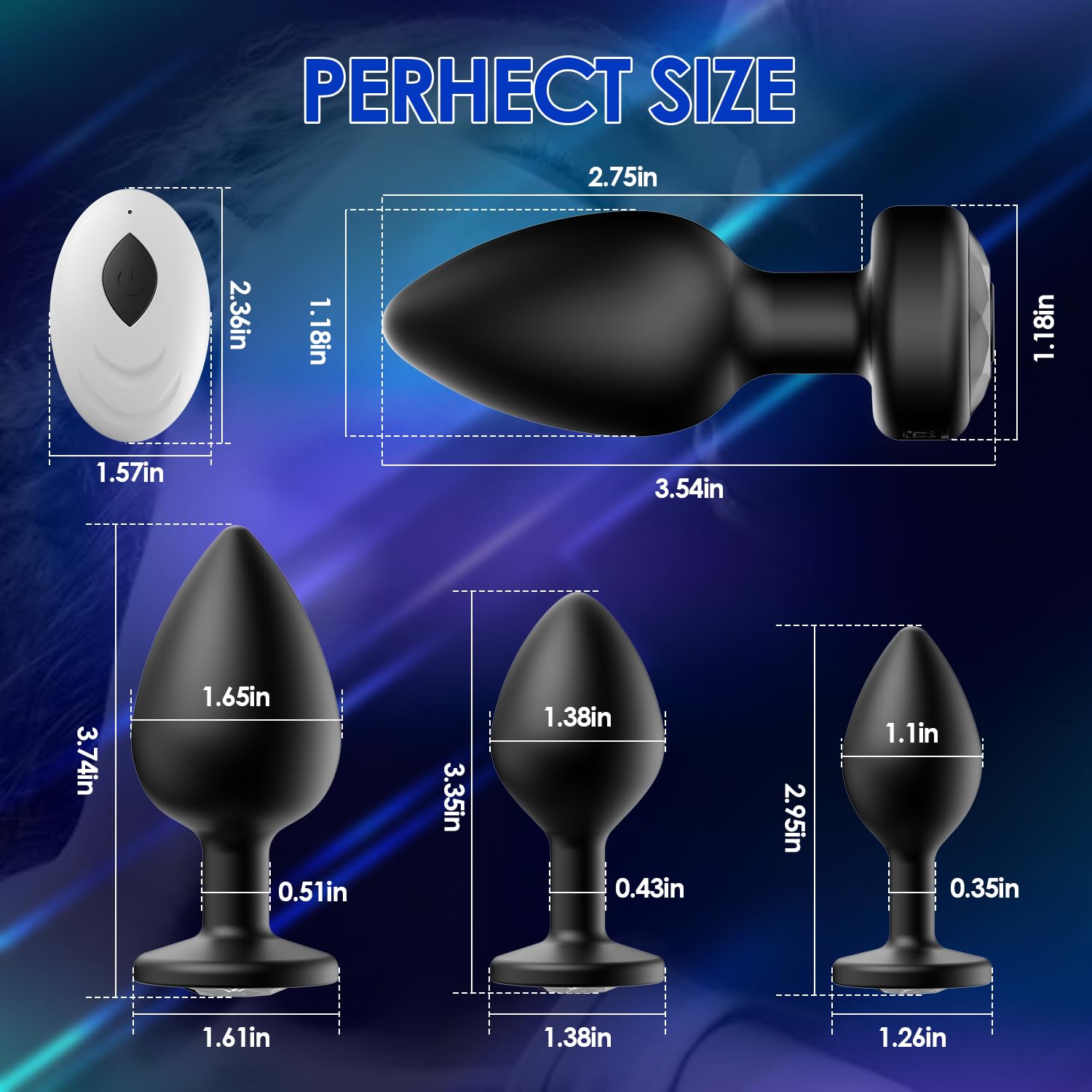 Amazon.com: Anal Plug Vibrating Butt Plug, 4PCS Silicone Adult Sex Toys  Anal Plugs,Remote Control Vibrators with 10 Vibrating Modes, Adult Sex Toys  & Games for Woman Men Couples Anal Vibrator Prostate Massager :