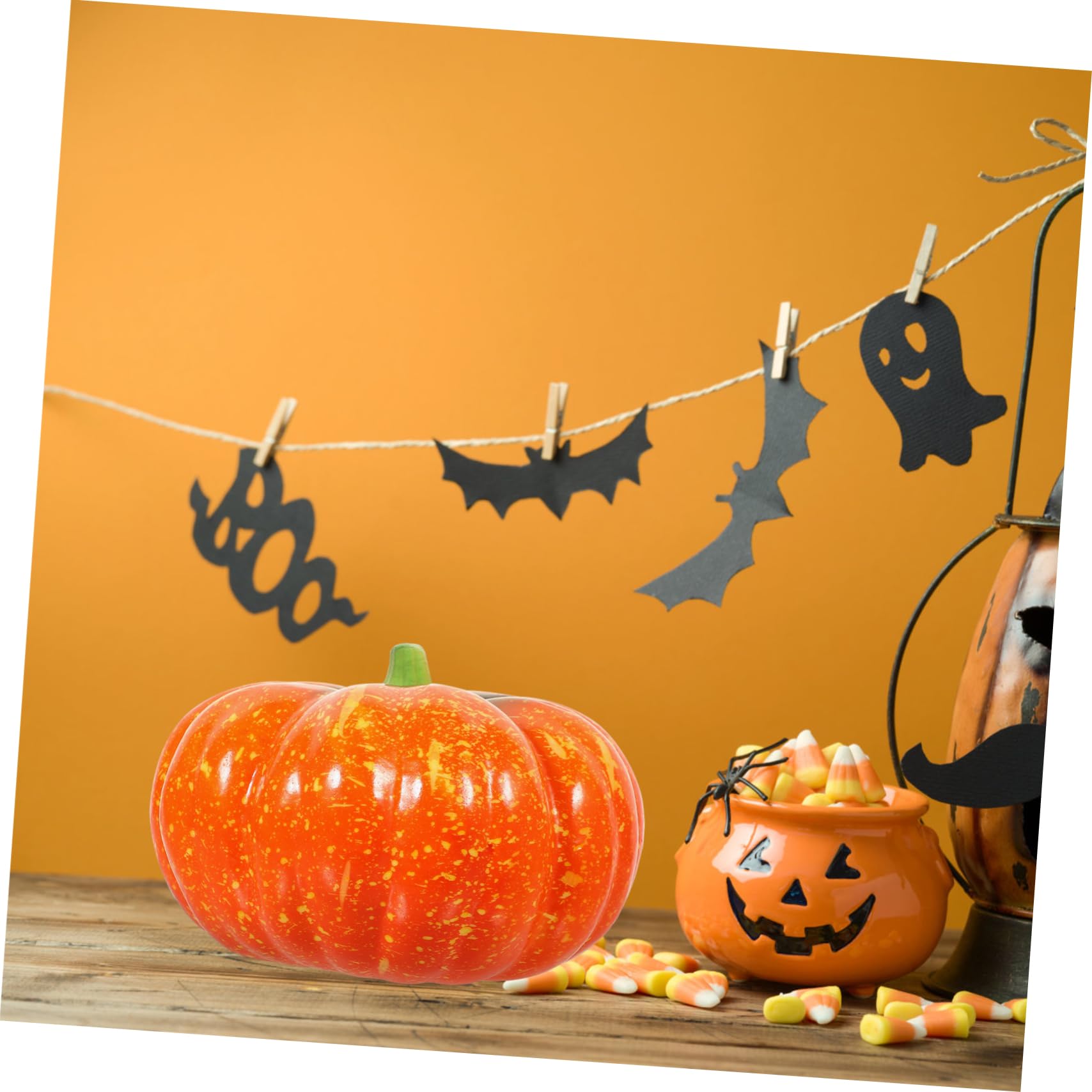 Cabilock 2 Pz Ornamenti di zucca di simulazione di zucche di schiuma zucche artificiali di Halloween decorazioni zucche halloween oggettistica halloween schiume puntelli di zucche