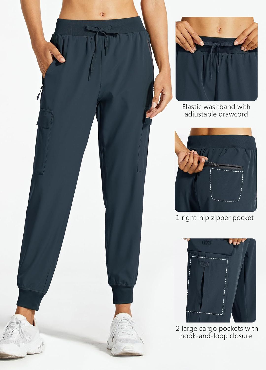 Libin Women's Cargo Joggers Lightweight Quick Dry Hiking Pants Athletic Lounge Casual Travel - Image 4