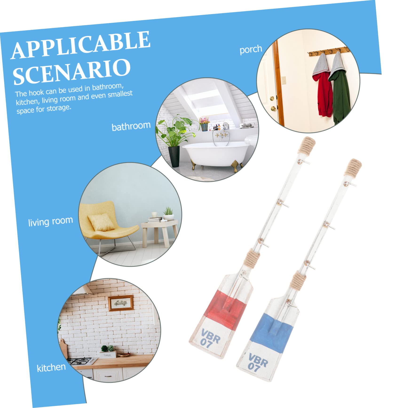 Toyvian Ganchos De Pared De Estilo Forma De Para Decoración Ganchos De Almacenamiento Para Cocina Baño Y Sala De Estar Decoración De Pared Práctica Y Duradera 2 Piezas*2