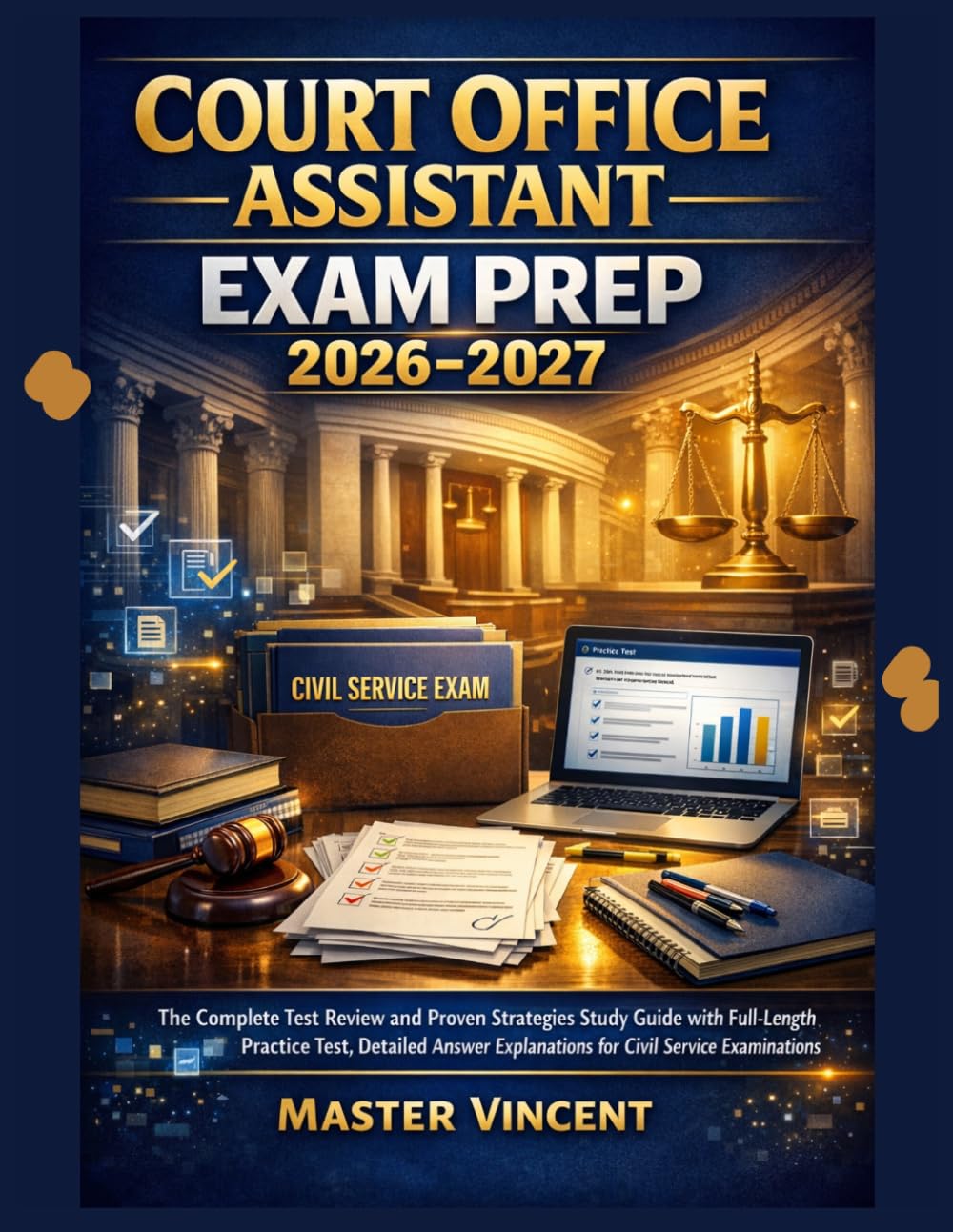 Court Office Assistant Exam Prep 2026-2027: The Complete Test Review and Proven Strategies Study Guide with Full-Length Practice Test, Detailed Answer Explanations for Civil Service Examinations