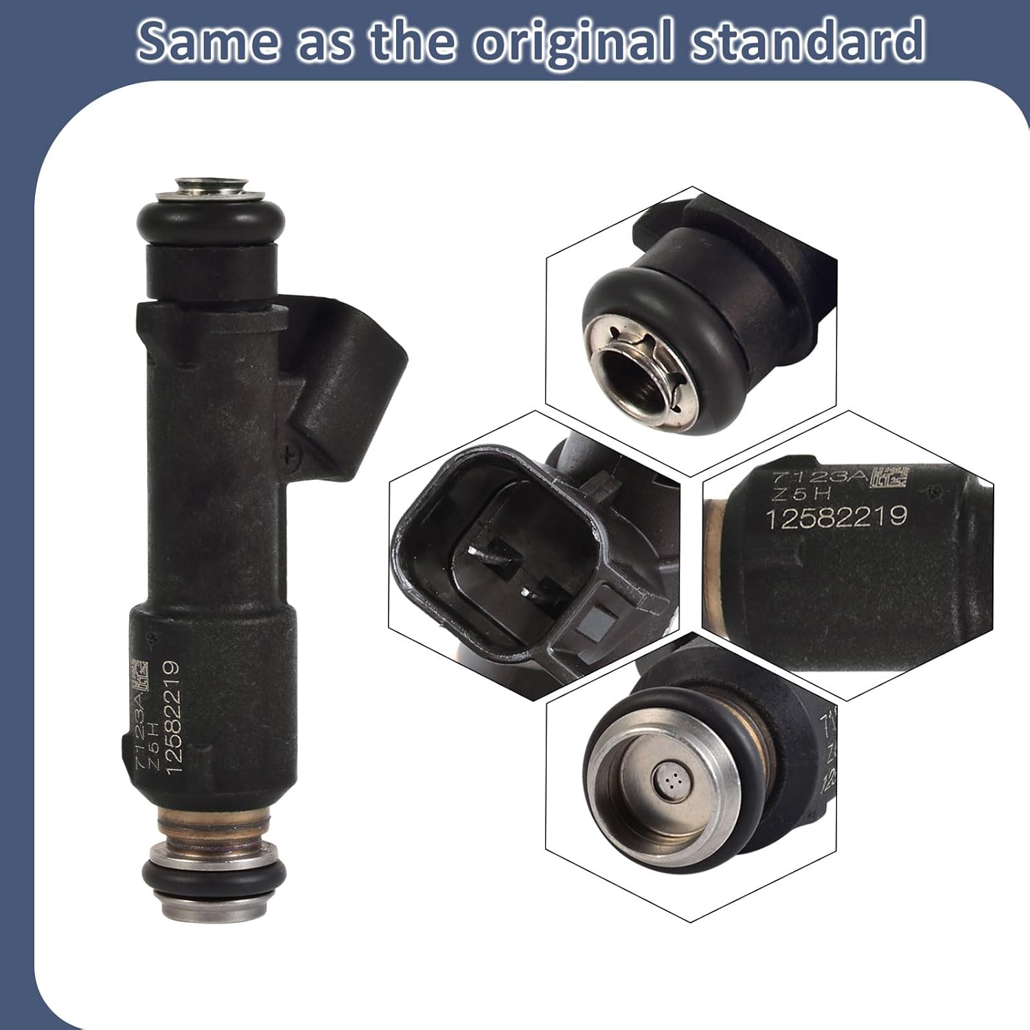 12582219 Naturally Aspirated 2.2L Fuel Injectors,Compatible with/Chevy 2.2 Cobalt 2005-2010,Compatible with/Pontiac G5 Pursuit |4 Holes| |4PC Set|