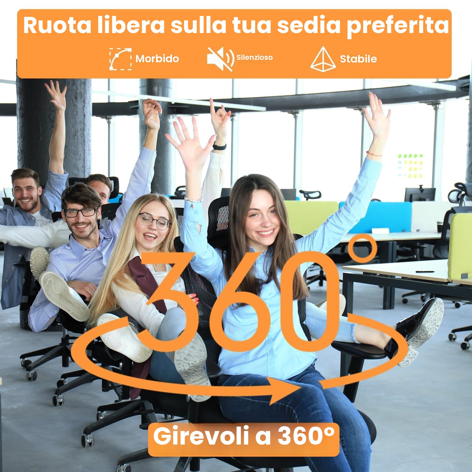 Pistone Sedia Ufficio, Class 4 a Gas di Ricambio 1000 LBS(450kg), Lunghezza 300mm-450mm, di Sollevamento Regolabile per Sedie Girevoli Gaming Ufficio, Nero