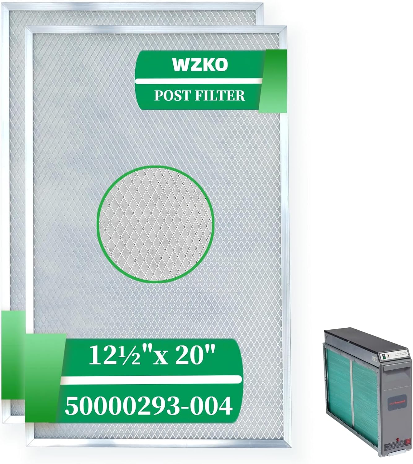 Post Filter Replacement 50000293-004 for Honey in Well Cleaner F300 F50 F58 Electronic Air Filter 20" X 12.5" 2 Pack