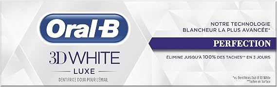 ORAL-B Manual 3DWhite Luxury Perfection Whitening Toothpaste, 75 ml