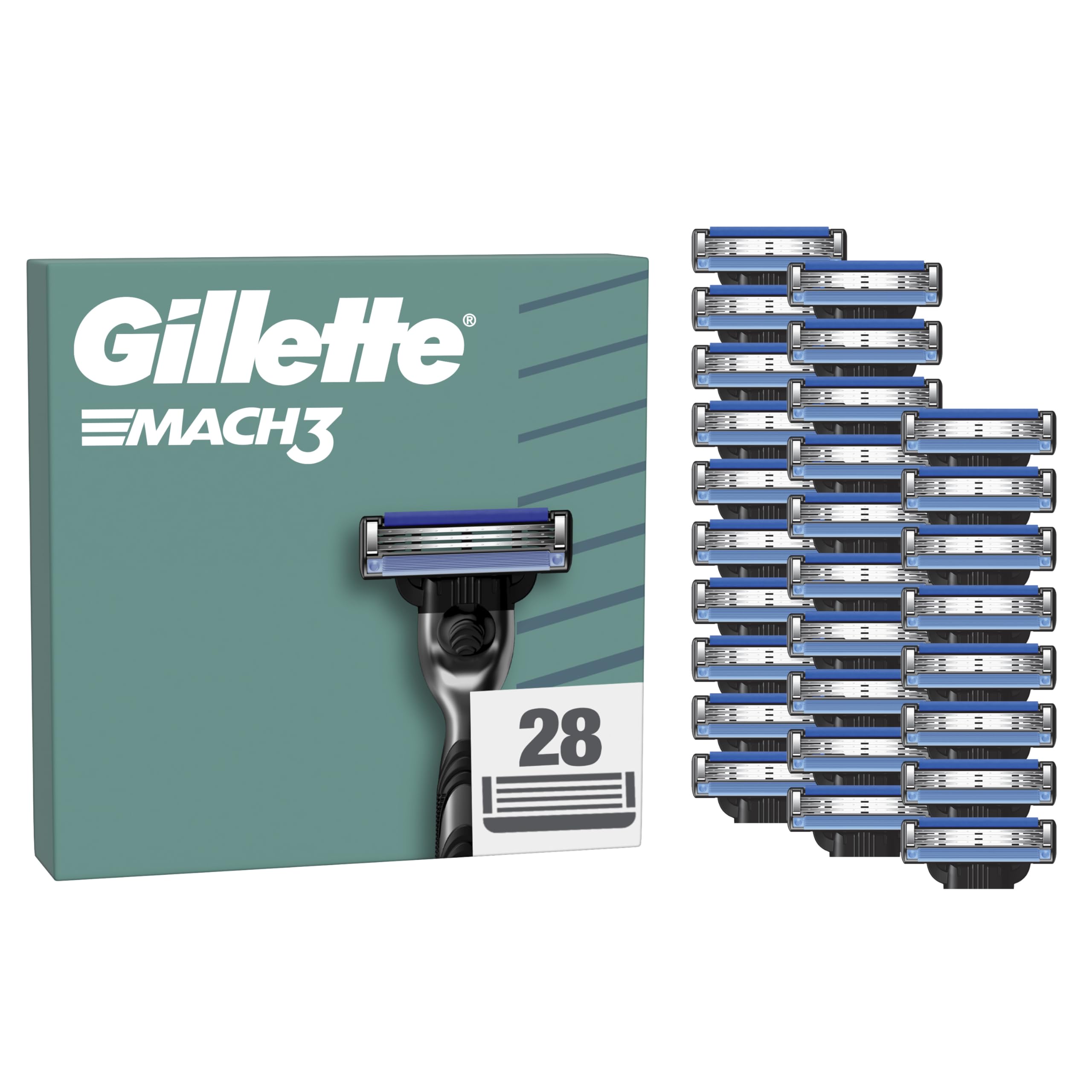 Gillette Mach3: 28 Recambios para Afeitado Suave y Duradero
