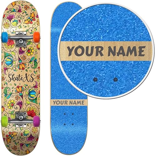 Miniatura 6 de SkateXS Patineta personalizada para principiantes de flores