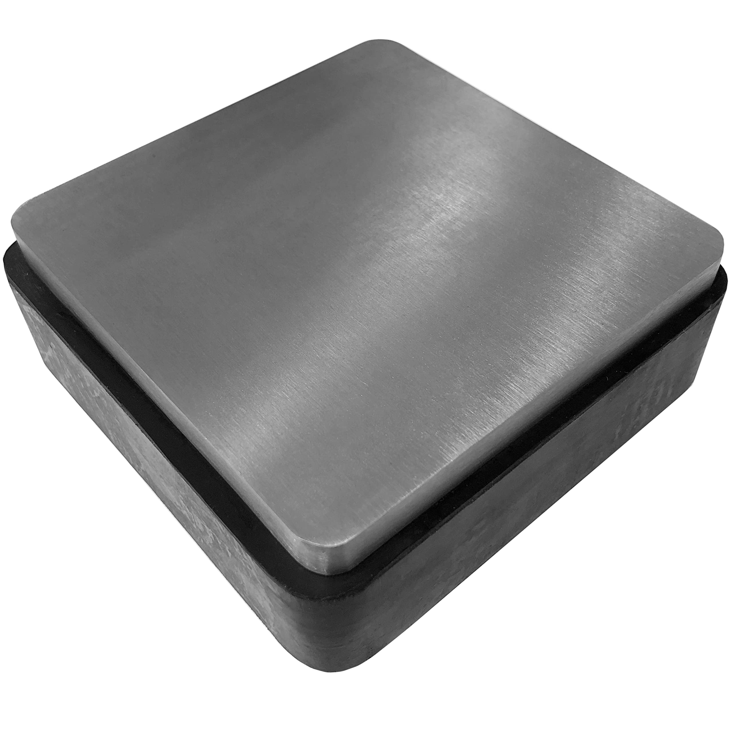 Jewellers Tools 4" Rubber/Steel Block : Solid Dapping Doming Bench Anvil 100X100x35mm Craft Tool (1050)