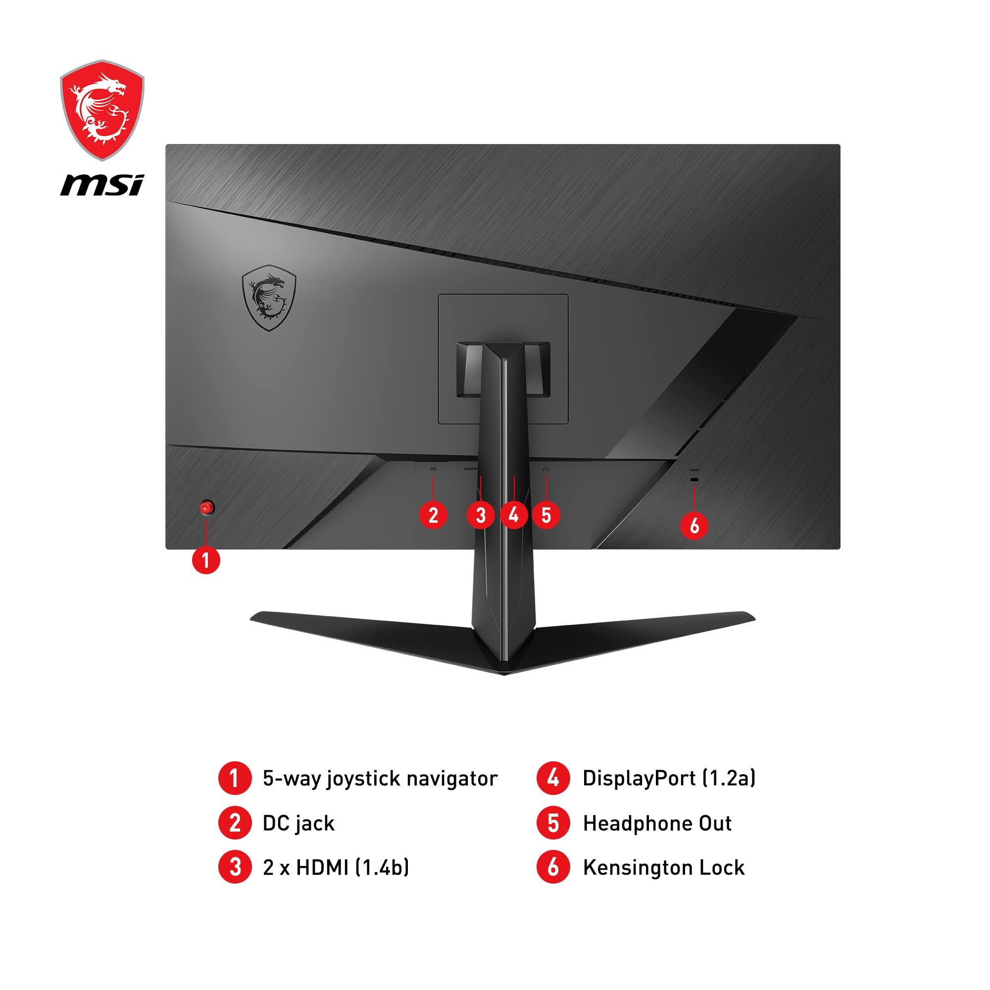 MSI G2422 24 Inch FHD Gaming Monitor - 1920 x 1080 IPS Panel, 170