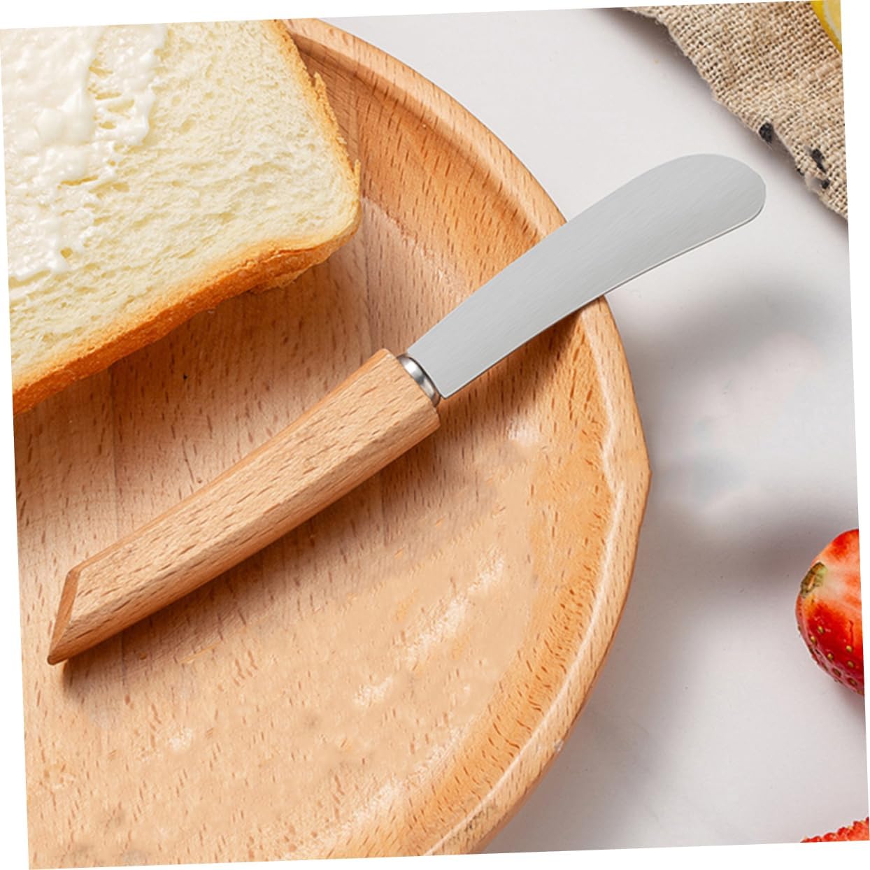 Long Handle Bread Knife Stainless Steel Butter Spreader for Kitchen Use