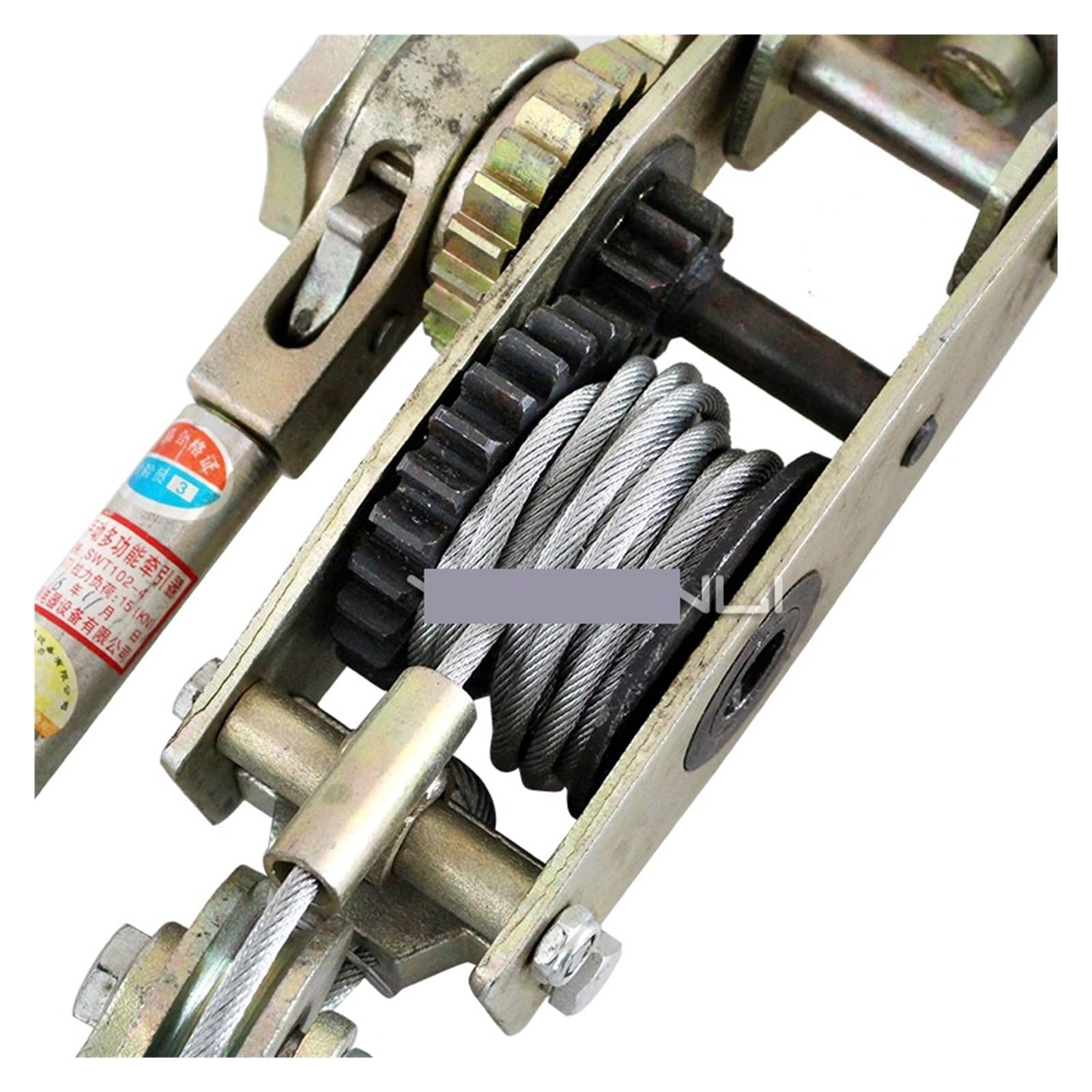 Dispositivo de agarre de alambre de doble gancho multifuncional, tensor de Cable Universal de carga segura 4T, tensor de Cable de doble gancho SWT102(2T)