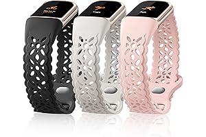 Maledan FitBit Bands Replacements Charge 5, Floral Lace Band Compatible for Fitbit Charge 6 Bands