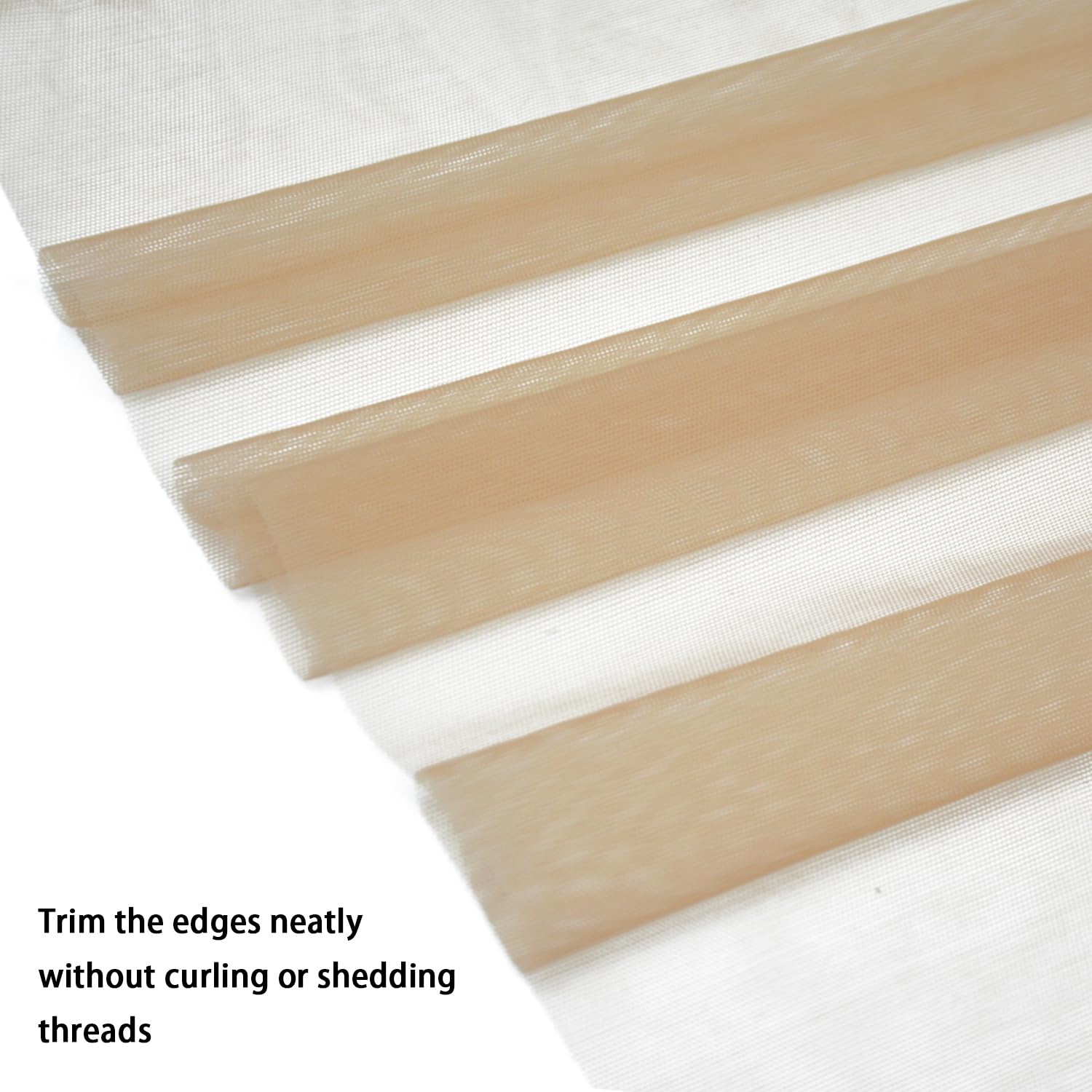 1/4 Yard Swiss Lace Net for Making Lace Wig Closure Caps Toupee and Frontals Foundation Wig Accessories (Light Brown) - Image 3
