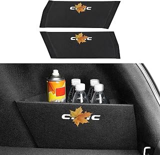 2PCS Rear Trunk Organizer Side Divider Emblem Badge Sticker Compatible with Honda Civic 10th Gen 2016 2017 2018 2019 2020 2021 Accessories - ONLY for Hatchback