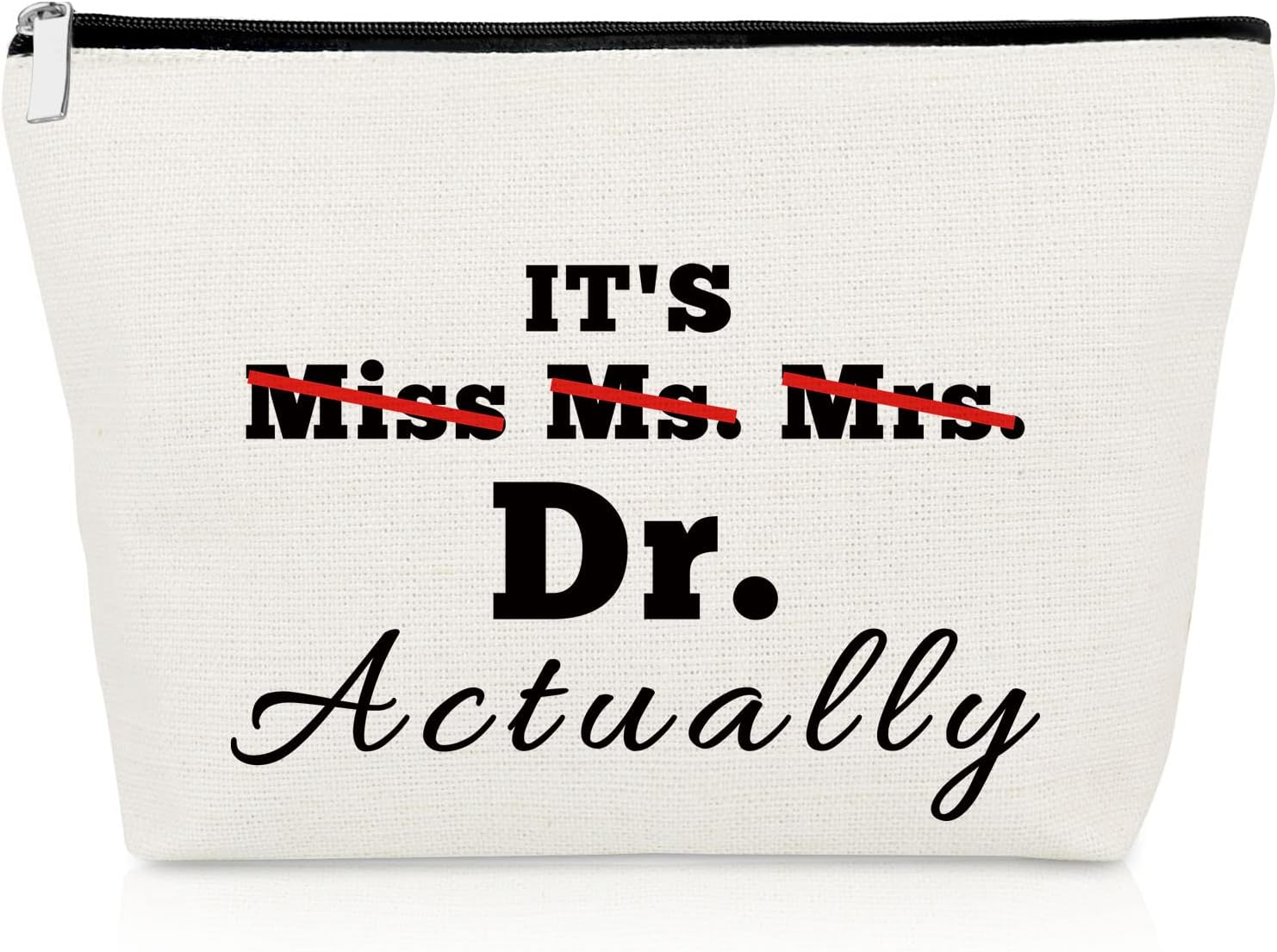 Doctor Graduation Gift for Women PhD Appreciation Gifts Thank You Makeup Bag for PhD Friend Daughter Medical School Graduation Cosmetic Bags Doctor Retirement Christmas Birthday Present Travel Pouch