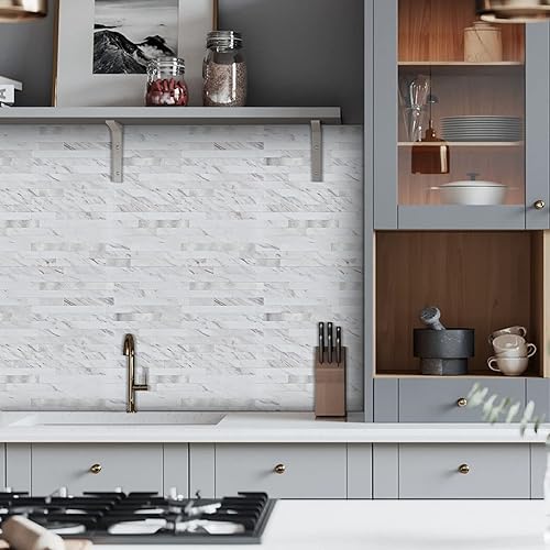 Miniatura 9 de Midcard 20 hojas de azulejos de pared de PVC para salpicaduras de cocina