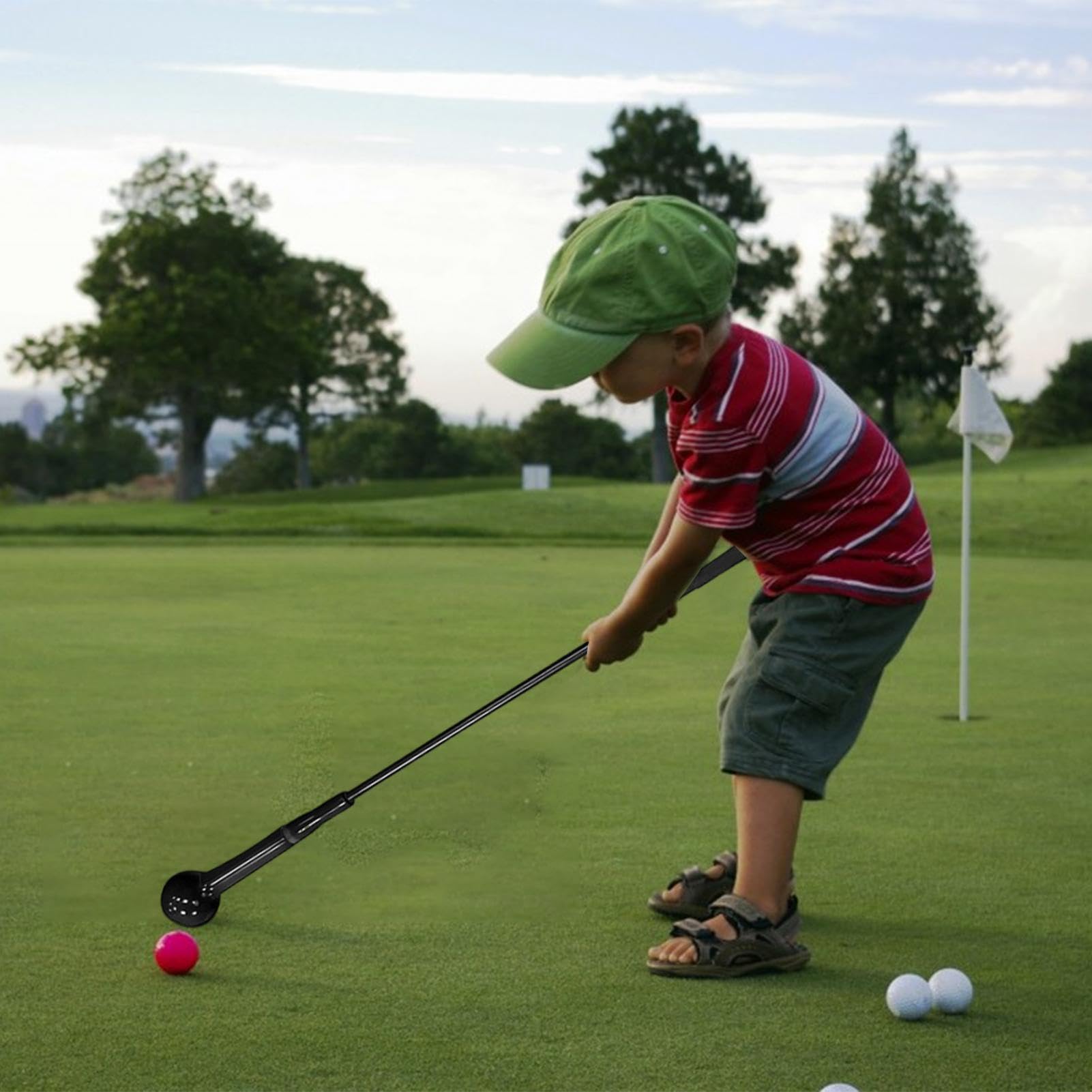 Entrenador de velocidad de swing de golf, ayuda de entrenamiento de tempo y flexibilidad, palo de calentamiento, agarre y corrección, profesional para mejorar la habilidad, fuerza y camino de swing