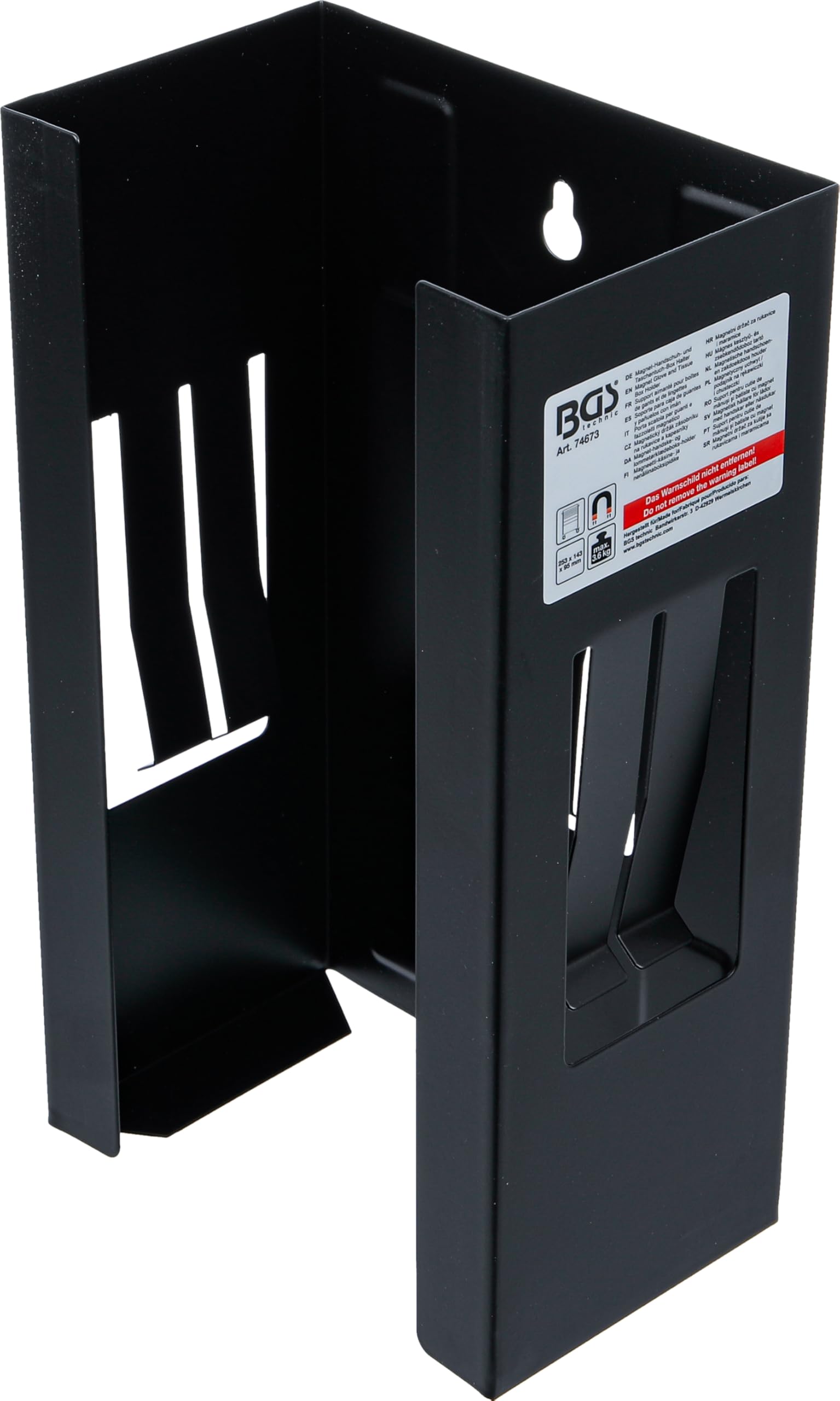 BGS 74673 | Porta scatola per guanti e fazzoletti magnetico | 253 x 143 x 95 mm