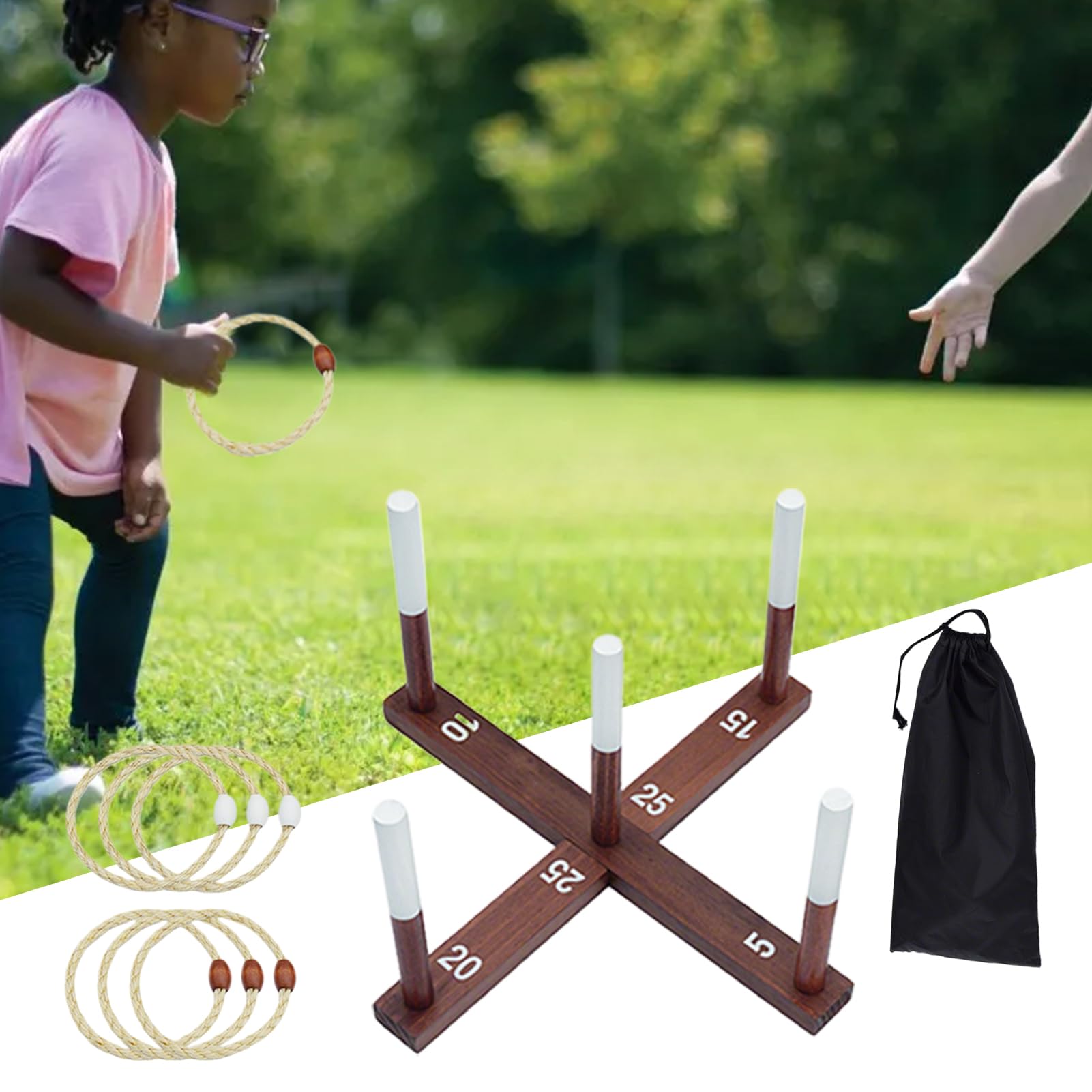 Di Lancio Degli Anelli Per Adulti Giochi All'aperto Per Feste Con Anelli Da | Giocattoli Sportivi Attività Ricreative Per Scuola Picnic Famiglia Festa Campeggio Bambini Ragazzi E Ragazze Giar