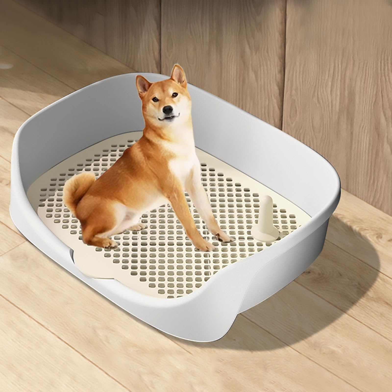 Hondentoilet lade rooster voor honden en huisdieren zwart