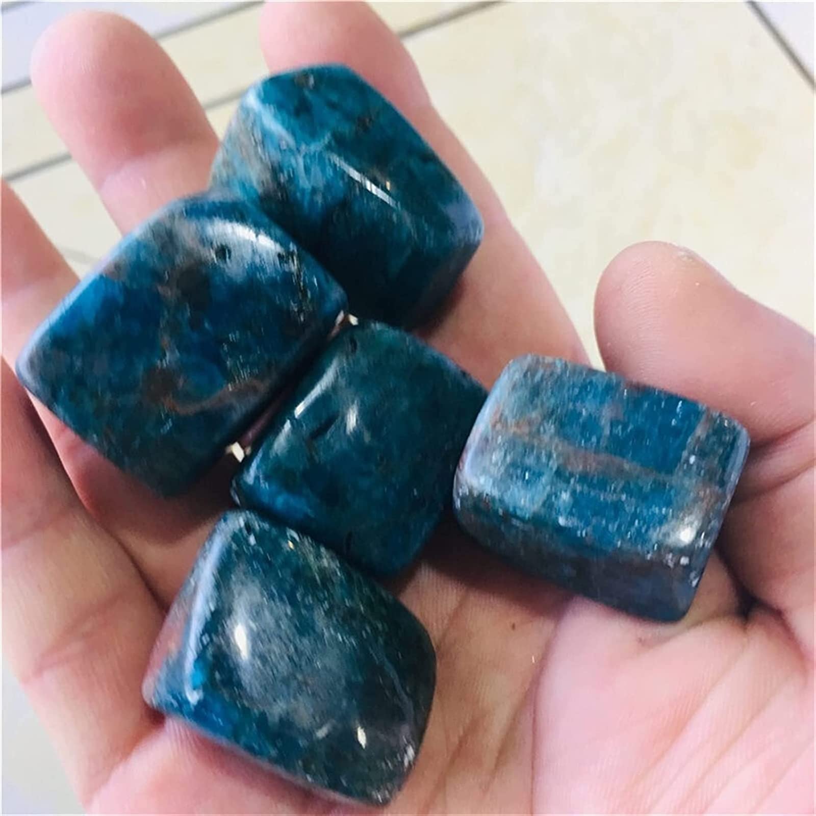 Apatita natural en bruto mineral de cuarzo azul para coleccionistas