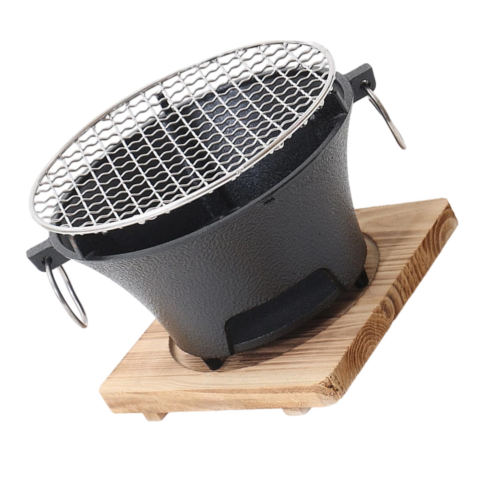 Qisuw User Friendly Worktop Barbecue Japanese Plan Detachable Grate Wrought Iron for Simple Maintenance Cleaning Compact and Permanent Japanese Fashion