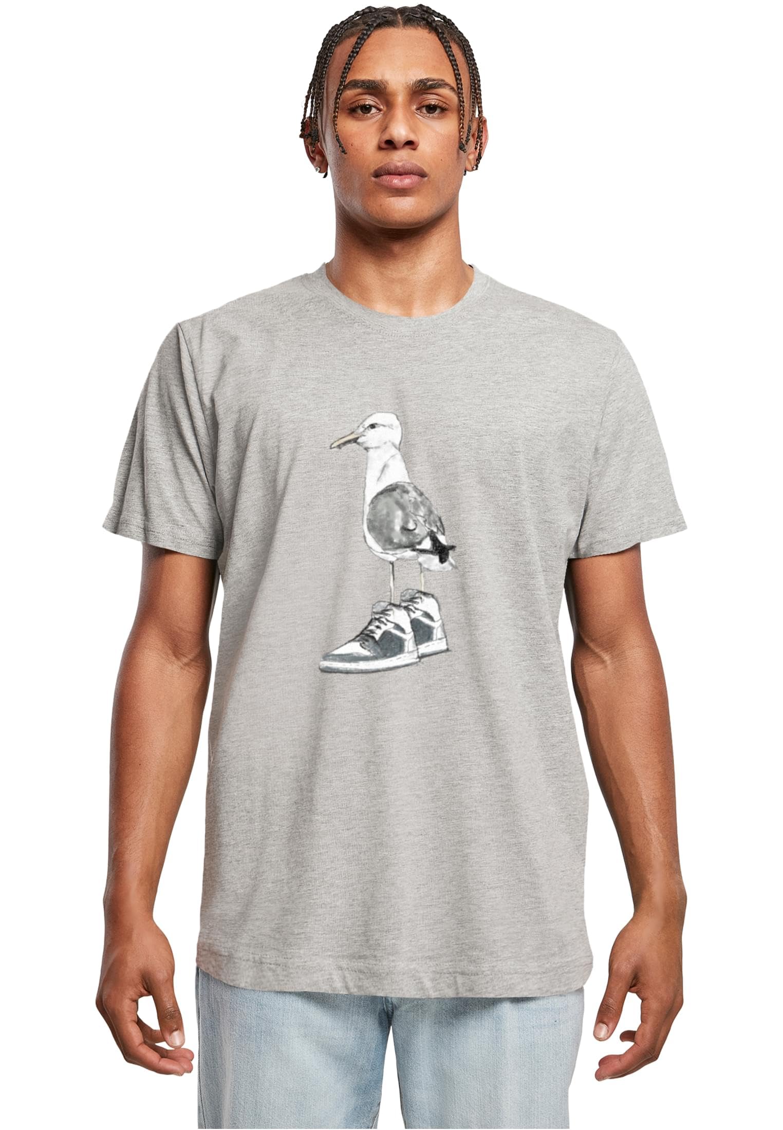 Mister Tee Men's Gris Seagull In Sneakers T-Shirt